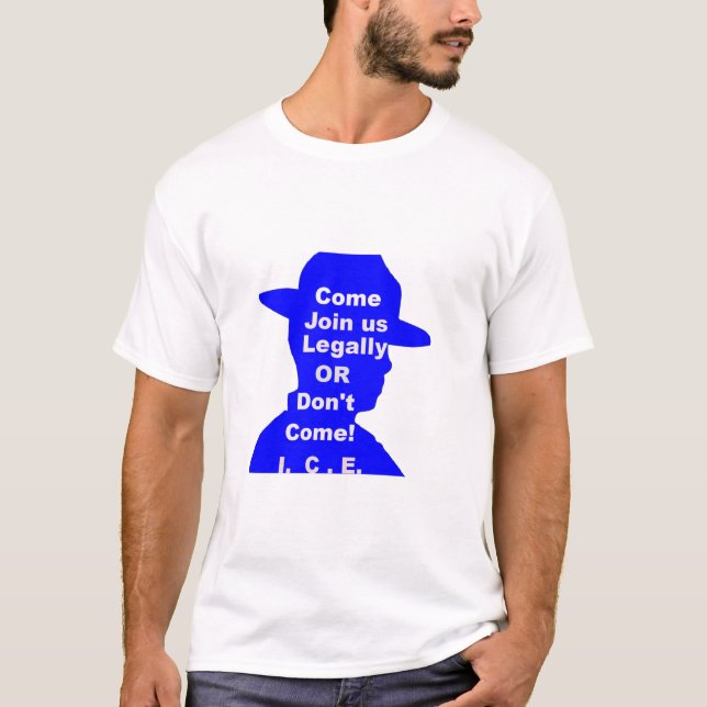 Fette Botschaft Silhouette – Gesetzliche Einwander T-Shirt (Vorderseite)