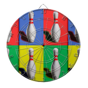 Fette Bowling Pins Dartscheibe