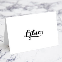 Fette Brush Script C Swash Namens Karten