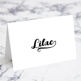 Fette Brush Script C Swash Namens Karten