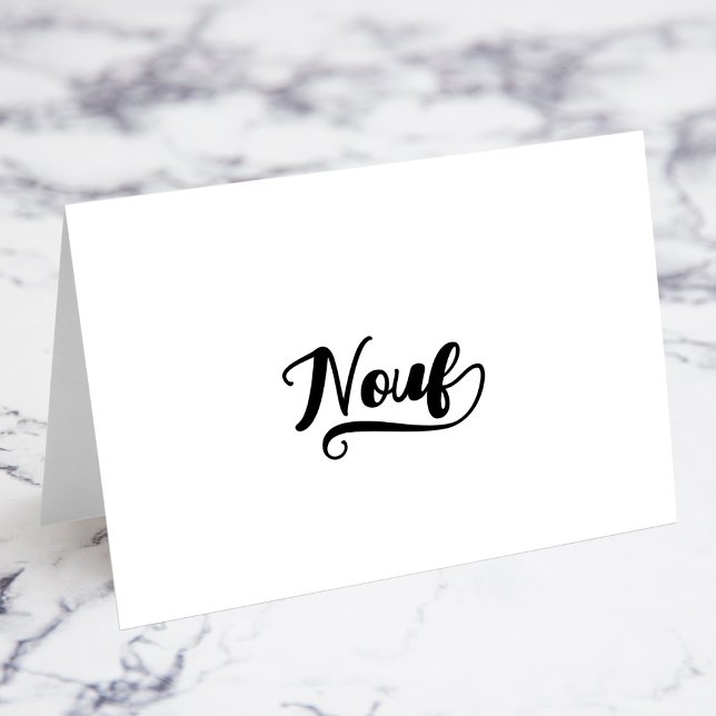 Fette Brush Script F Swash Namensplatzkarten Tischnummer (Bold Brush Script F Swash Name Place Cards)