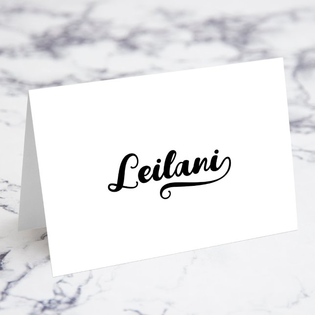Fette Brush Script I Swash Namensplatzkarten Tischnummer (Bold Brush Script I Swash Name Place Cards)