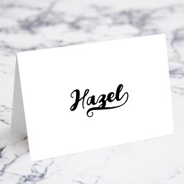 Fette Brush Script L Swash Namens Karten