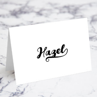 Fette Brush Script L Swash Namens Karten