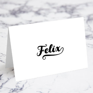Fette Brush Script X Swash Namens Karten