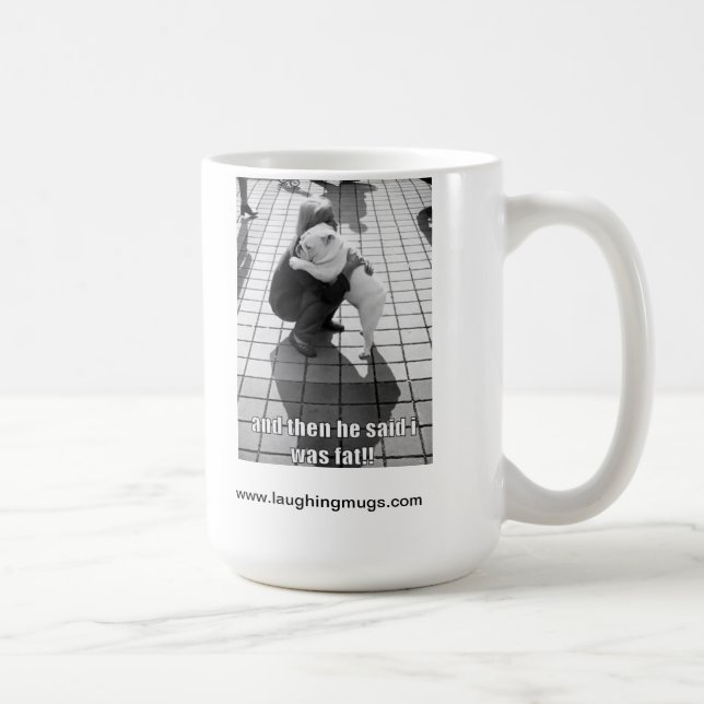 Fette Bulldoggen-Tasse Tasse (Rechts)