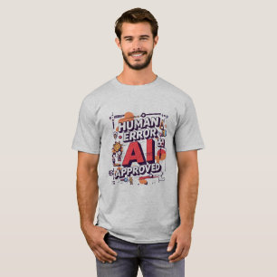 Fette digitale Kunst „Menschlicher Fehler, KI gene T-Shirt