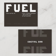 Fette dunkle industrielle Lounge Visitenkarte