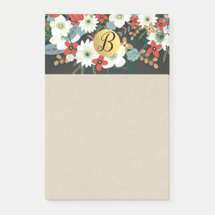 Fette Farbige Blumen Dunkle Moderne Vintage Post-it Klebezettel