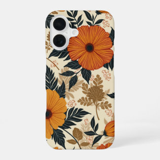 Fette florale Geometrie iPhone 16 Hülle