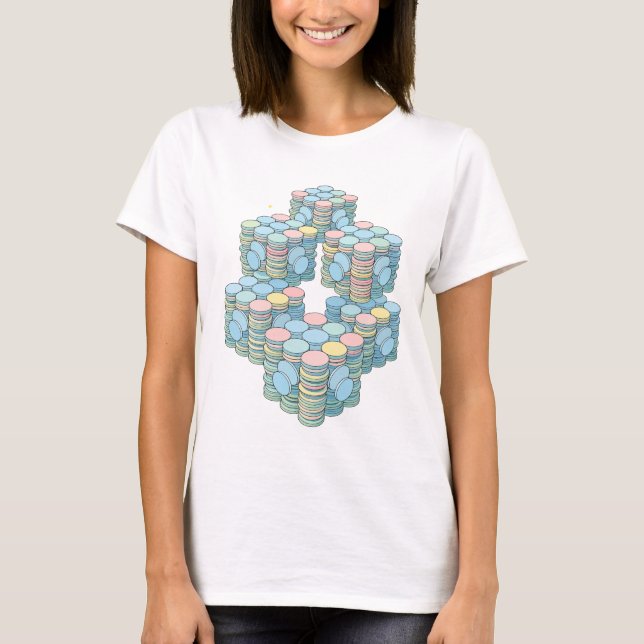 Fette gelbe UNBEKANNT Aussage Design T-Shirt (Vorderseite)