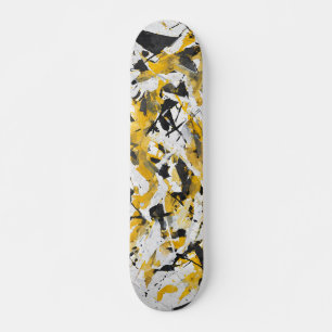 Fette gelbe urbane Camo-Skateboard Skateboard