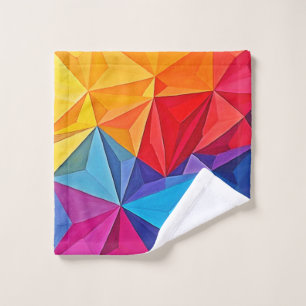 Fette geometrische Prismen-Abstrakte Kunst Badhandtuch Set