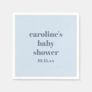 Fette Gletscherblaue Moderne Lustige Benutzerdefin Serviette