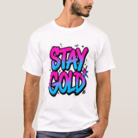 Fette Graffiti Stay Gold Streetwear Aufkleber