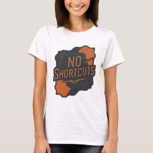 Fette graue 3D-Textkunst ohne SCHNELLSTRASSEN T-Shirt