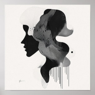Fette Home-Überarbeitung Geometrische Abstraktion Poster