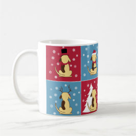 Fette HundeweihnachtsTasse Tasse