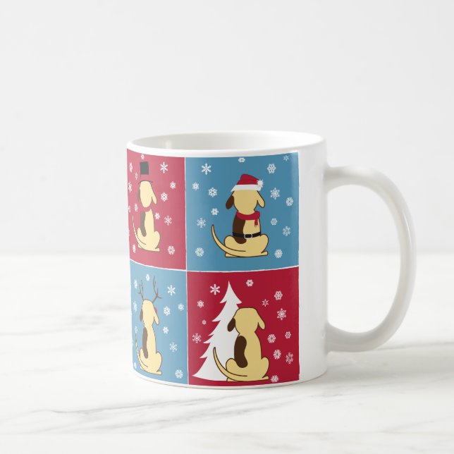 Fette HundeweihnachtsTasse Tasse (Rechts)