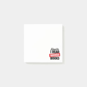 Fette “Ich lese verbotene Bücher” Buchliebhaberei  Post-it Klebezettel