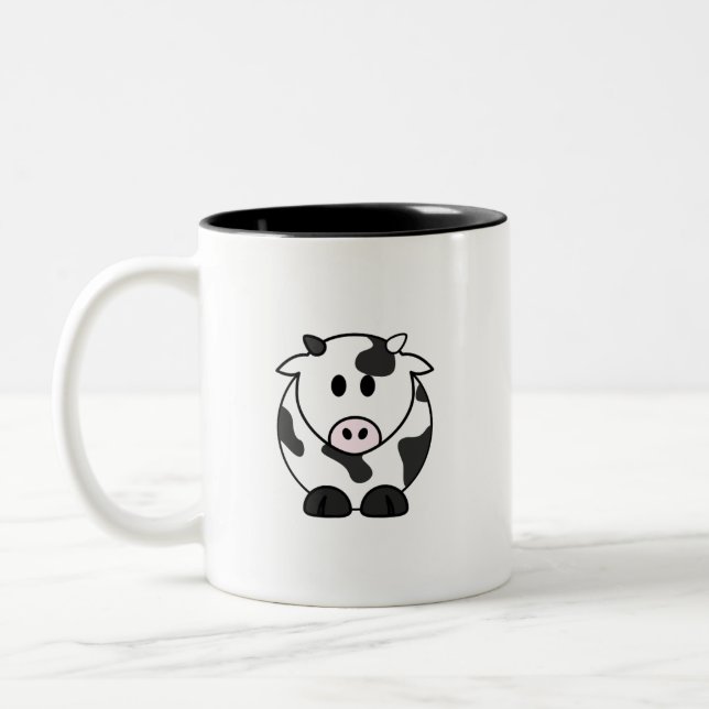 Fette Kuh Kawaii Tasse (Links)