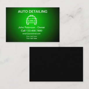 Fette kühle Auto-Detailing-Geschäftskarten Visitenkarte