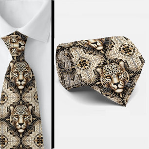 Fette Leopard-Krawatte Männliche Herrenmode Krawatte