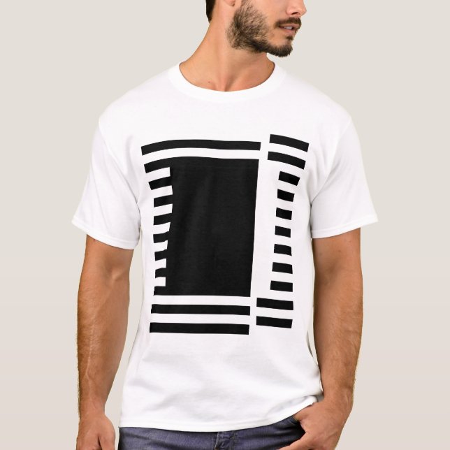 fette Linien Quadrat T-Shirt (Vorderseite)