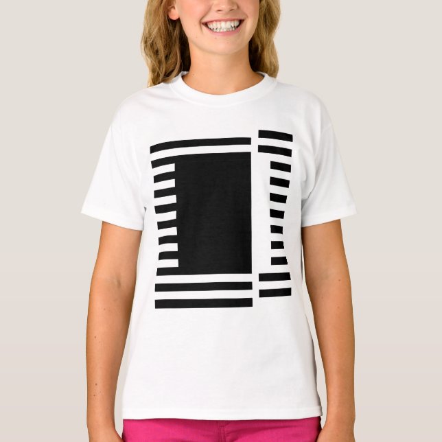 fette Linien Quadrat T-Shirt (Vorderseite)
