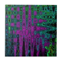 Fette Magenta abstrakte groovy atomare Wellen