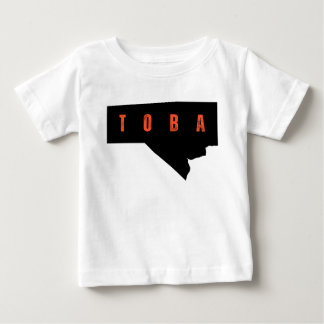 Fette Manitoba-Typografie-Karten-Shirt Baby T-shirt
