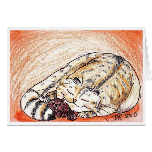 Fette Miezekatzeschläfrige Snuggles (Vorderseite (Horizontal))