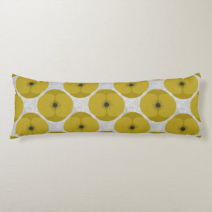 Fette minimalistische Mohnblume Texturierte Floral Seitenschläferkissen