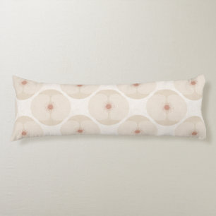 Fette minimalistische Mohnblume Texturierte Floral Seitenschläferkissen