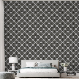 Fette minimalistische Mohnblume texturierte floral Tapete