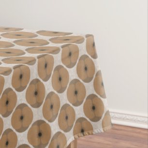 Fette minimalistische Mohnblume texturierte floral Tischdecke