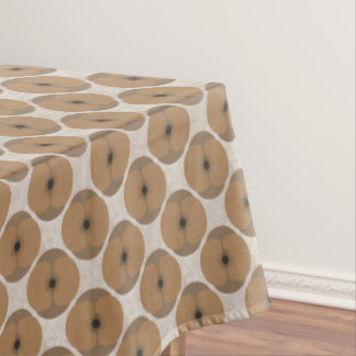 Fette minimalistische Mohnblume texturierte floral Tischdecke