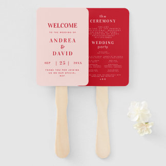 Fette minimalistische Retro-Typografie Hochzeitspr Fächer