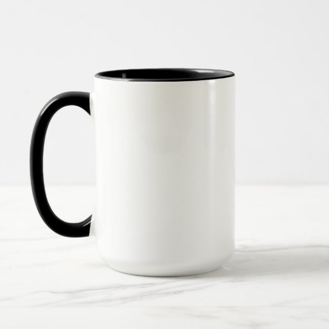Fette minimalistische Typografie-Design Tasse (Links)