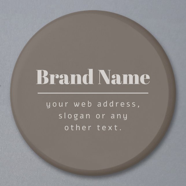 Fette moderne dunkle und helle beige Marke oder Ge Magnet (Von Creator hochgeladen)