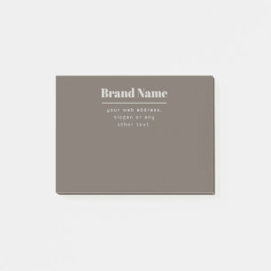Fette moderne dunkle und helle beige Marke oder Ge Post-it Klebezettel
