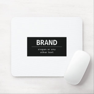 Fette moderne Marke oder Geschäftsname   Schwarz & Mousepad