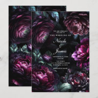 Fette Moody-Blume Schwarzer verzauberter Blumenzau