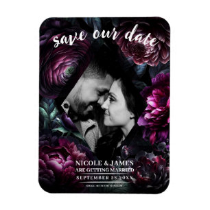 Fette Moody-Blume Schwarzer verzauberter Blumenzau Magnet