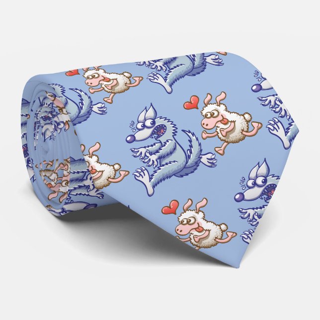 Fette Mutterschaf in der Liebe, der einem verängst Krawatte (Gerollt)