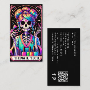 Fette Nageltechniker-Tarotkarten-Geschäftskarte Visitenkarte