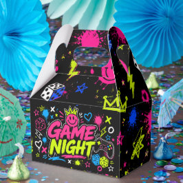 Fette Neon-Graffiti-Spielnacht-Geschenkbox Geschenkschachtel