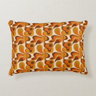 🧡 Fette Orange Druck Moderne Stil 🧡 Dekokissen