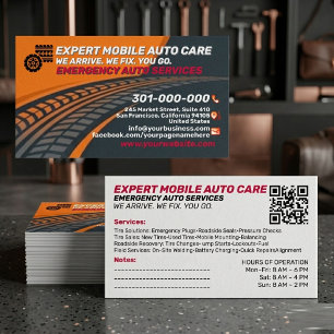 Fette Pannenhilfe & Benutzerdefiniertes Logo QR-Co Visitenkarte