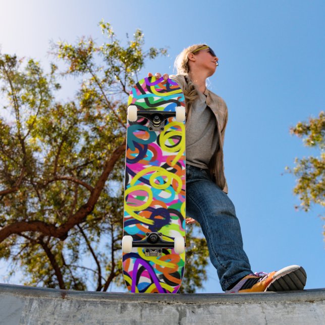 Fette Pop-Art Skateboard (Außenbereich 1)